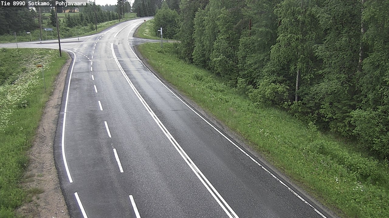 Weather Camera Image Road 8990 Sotkamo, Pohjavaara, Sotkamo, Kainuu