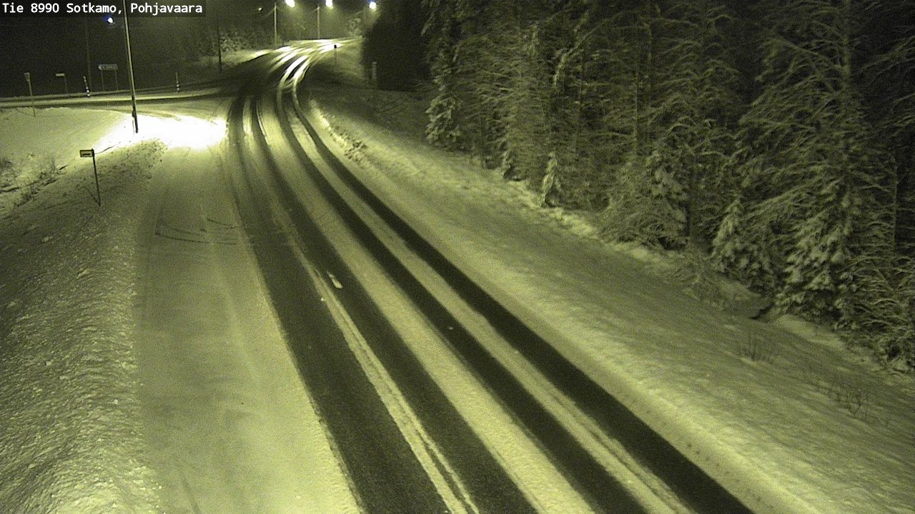 Weather Camera Image Road 8990 Sotkamo, Pohjavaara, Sotkamo, Kainuu