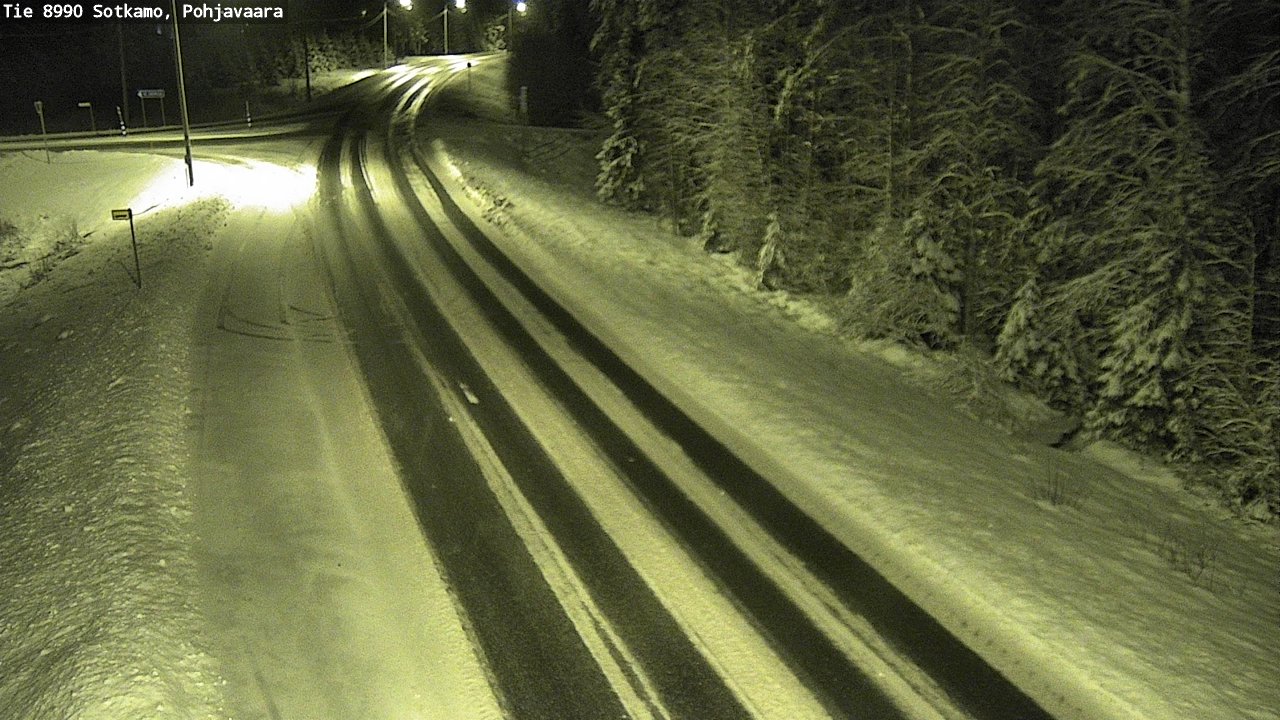 Weather Camera Image Road 8990 Sotkamo, Pohjavaara, Sotkamo, Kainuu