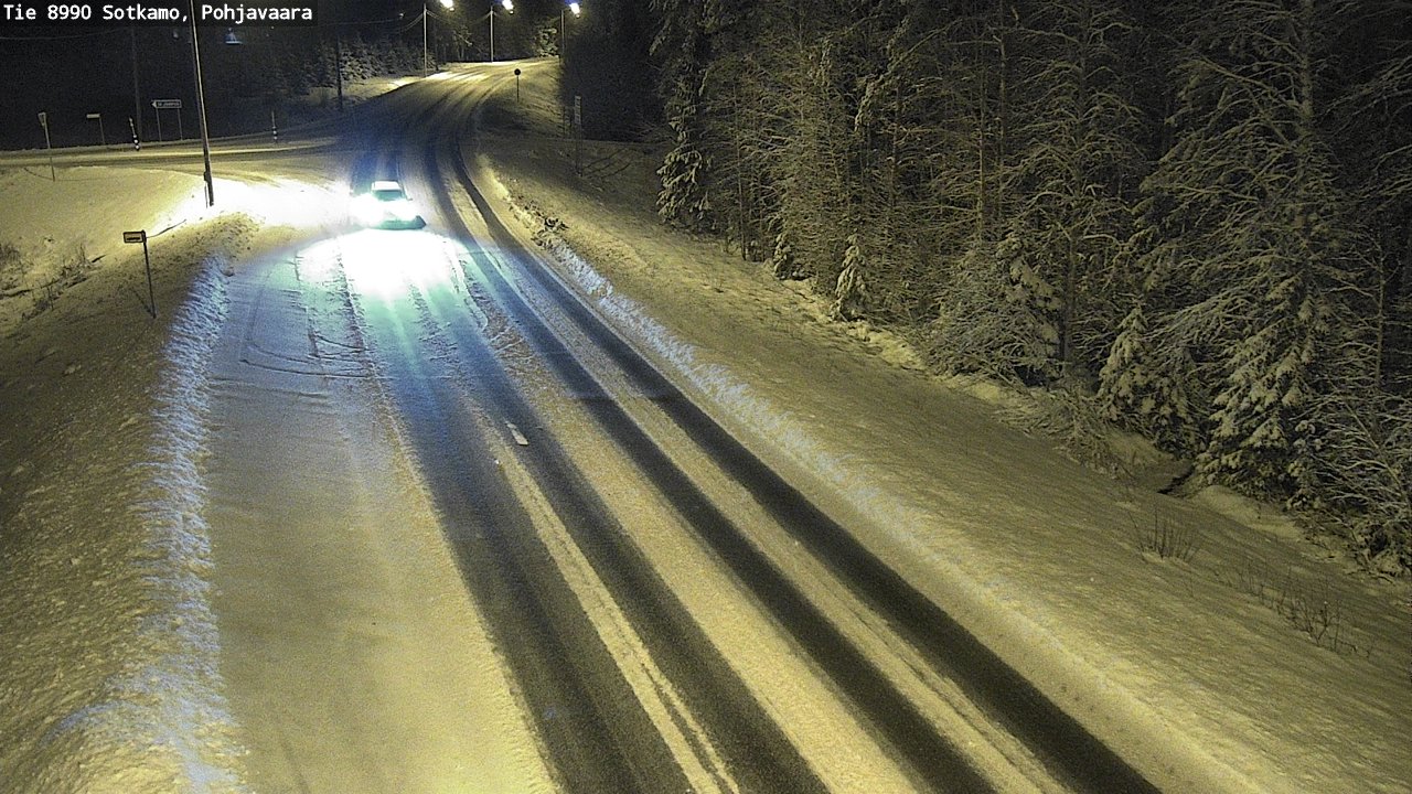 Weather Camera Image Road 8990 Sotkamo, Pohjavaara, Sotkamo, Kainuu