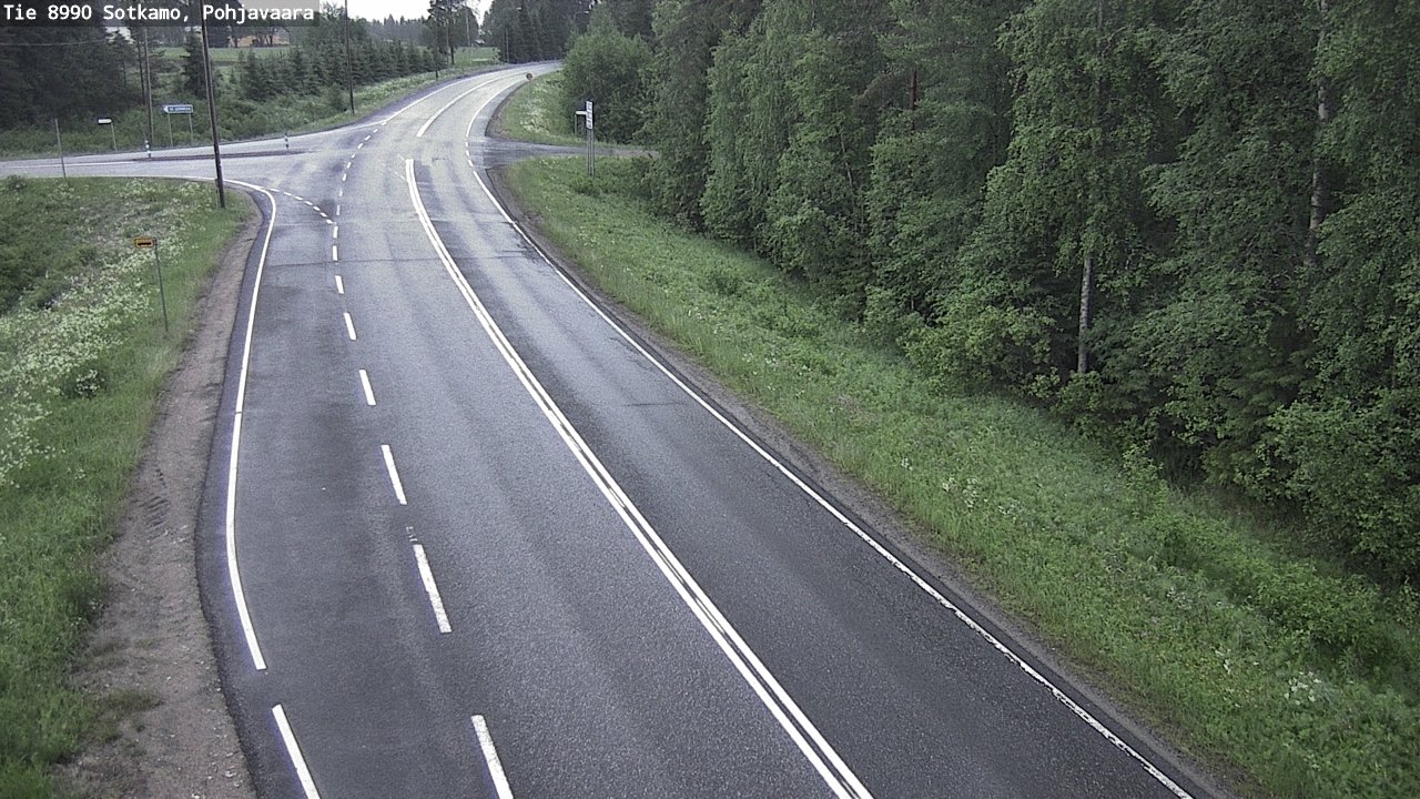 Weather Camera Image Road 8990 Sotkamo, Pohjavaara, Sotkamo, Kainuu