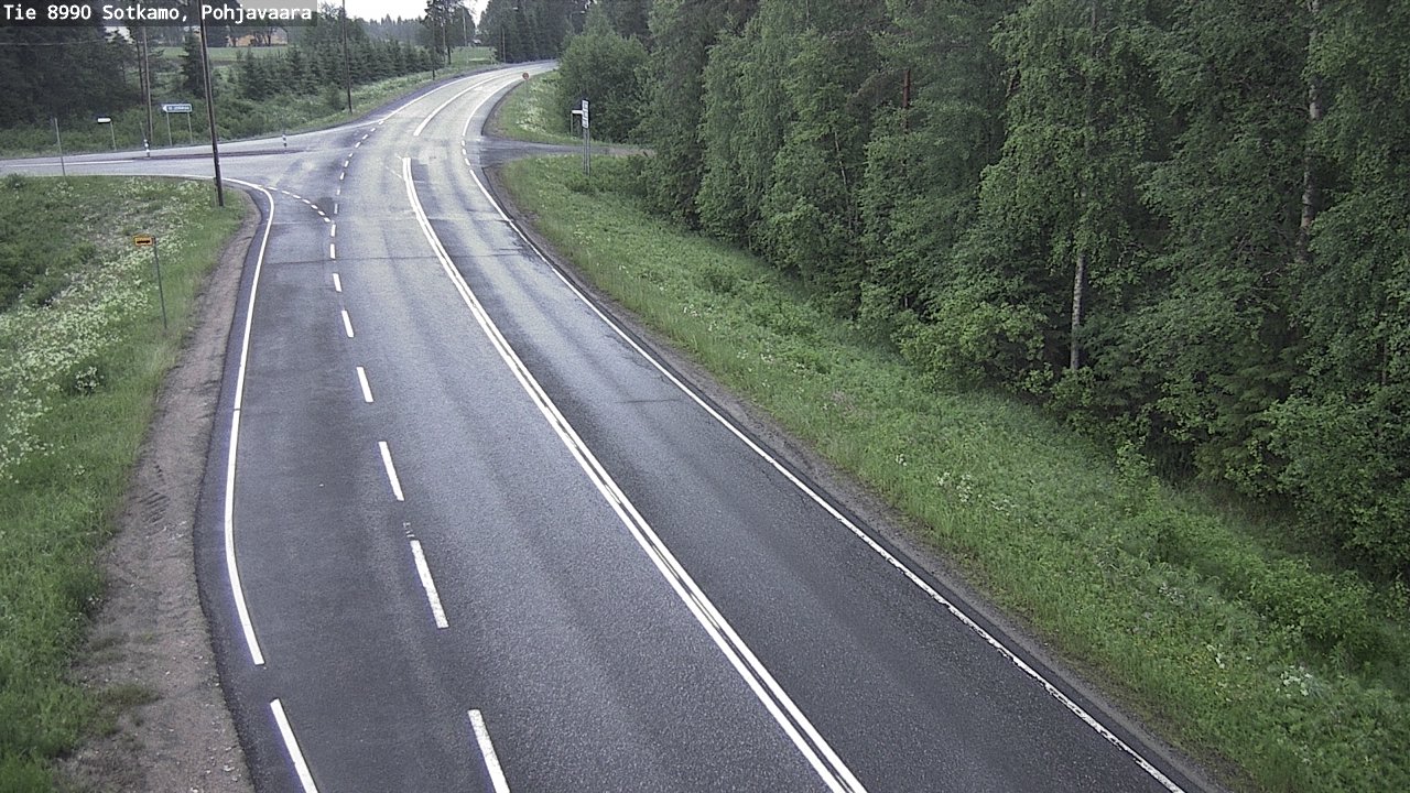 Weather Camera Image Road 8990 Sotkamo, Pohjavaara, Sotkamo, Kainuu