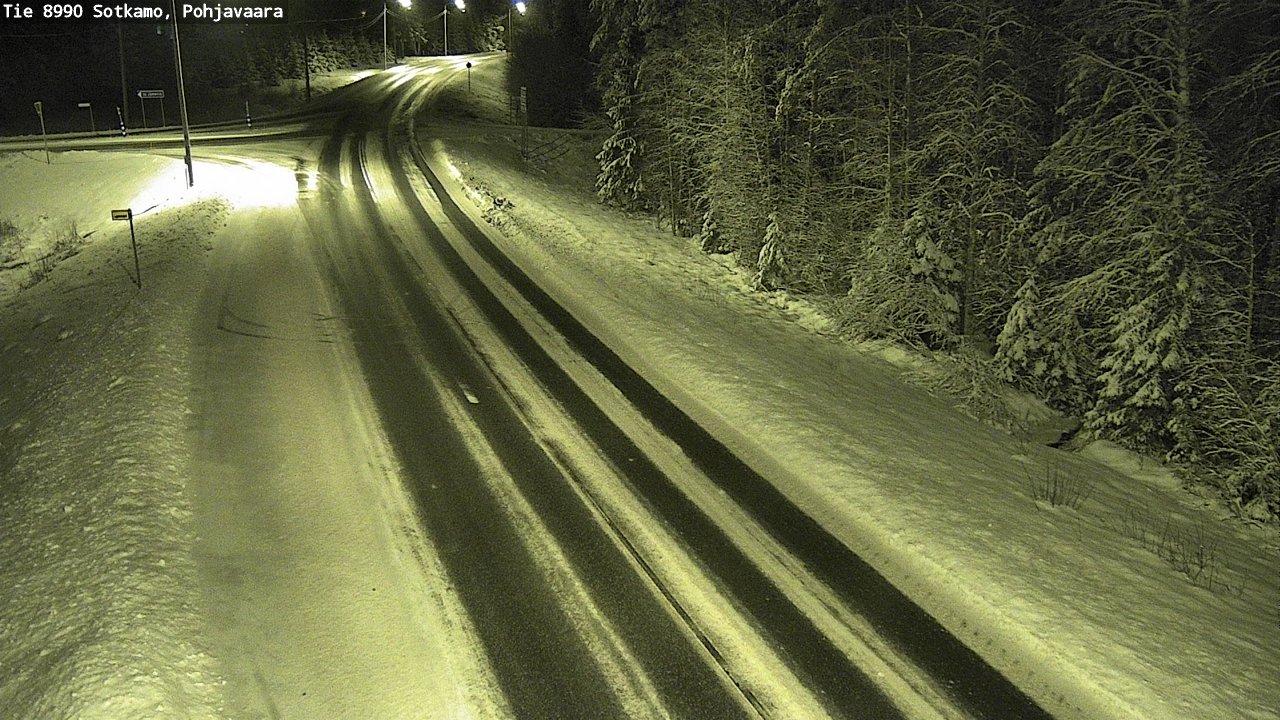 Weather Camera Image Road 8990 Sotkamo, Pohjavaara, Sotkamo, Kainuu