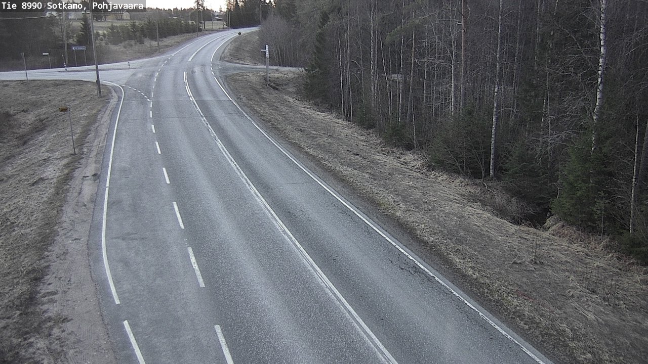Weather Camera Image Road 8990 Sotkamo, Pohjavaara, Sotkamo, Kainuu