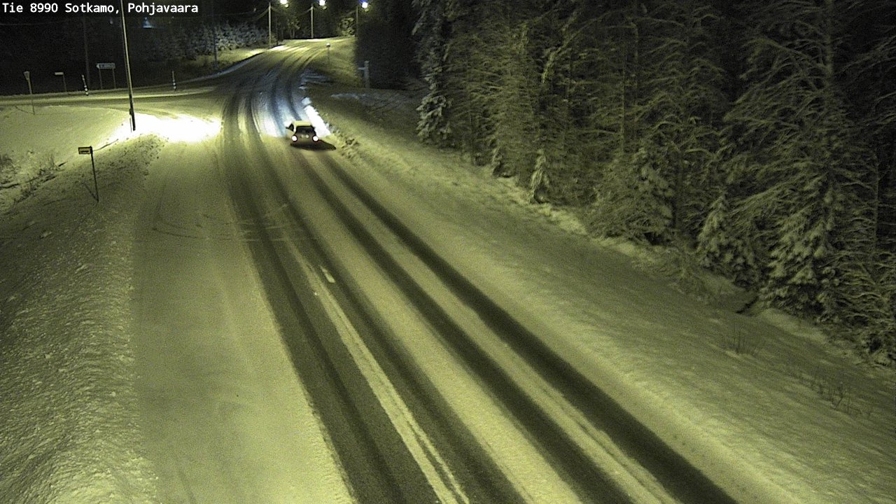 Weather Camera Image Road 8990 Sotkamo, Pohjavaara, Sotkamo, Kainuu