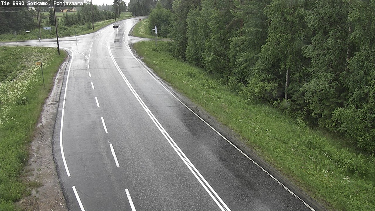 Weather Camera Image Road 8990 Sotkamo, Pohjavaara, Sotkamo, Kainuu
