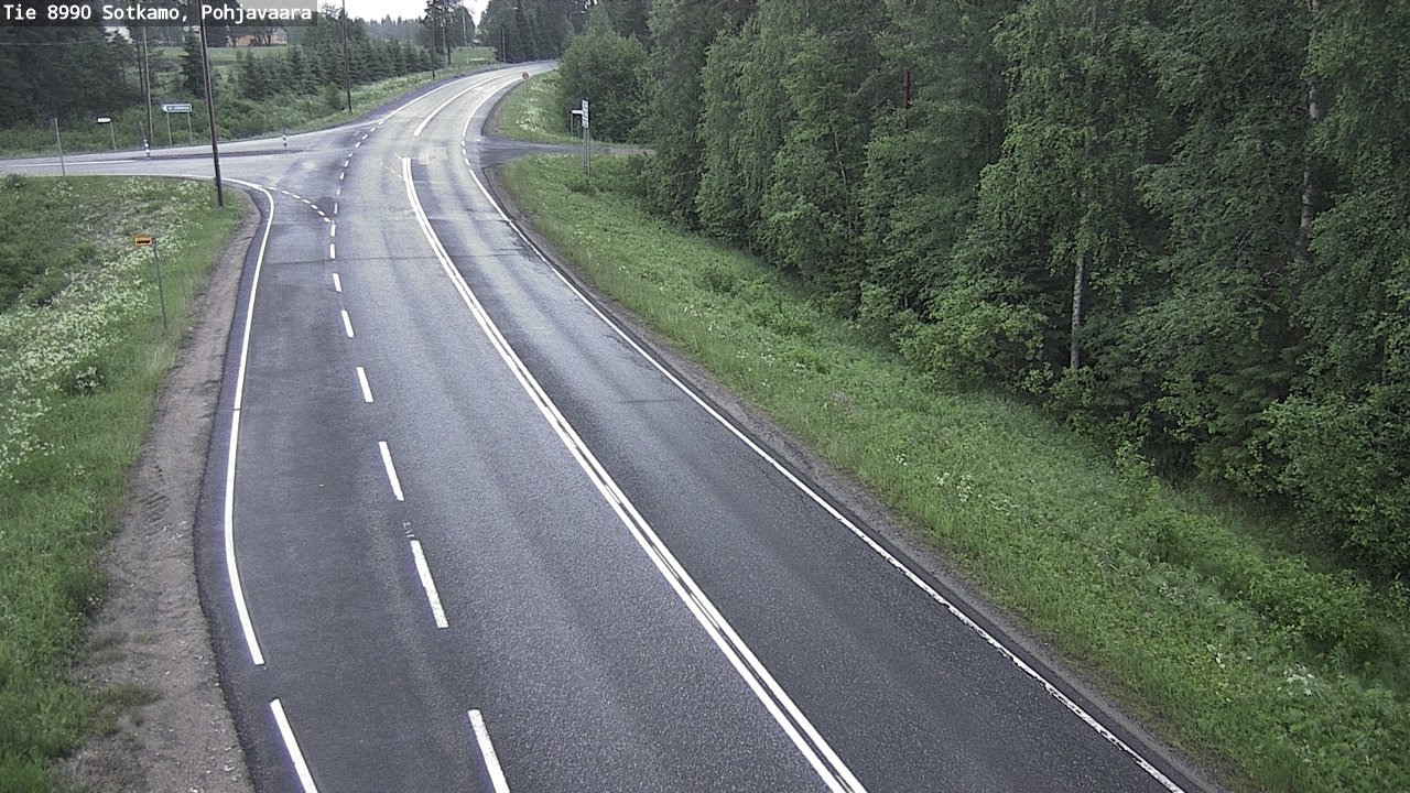 Weather Camera Image Road 8990 Sotkamo, Pohjavaara, Sotkamo, Kainuu