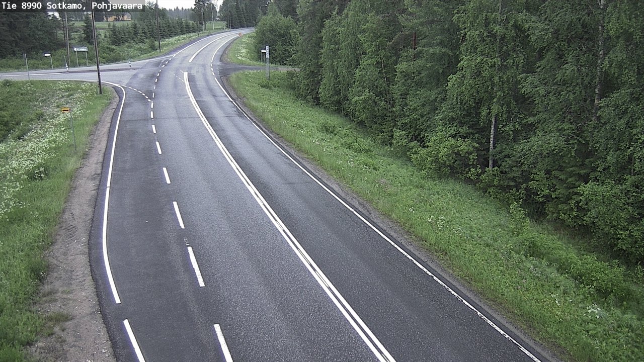 Weather Camera Image Road 8990 Sotkamo, Pohjavaara, Sotkamo, Kainuu