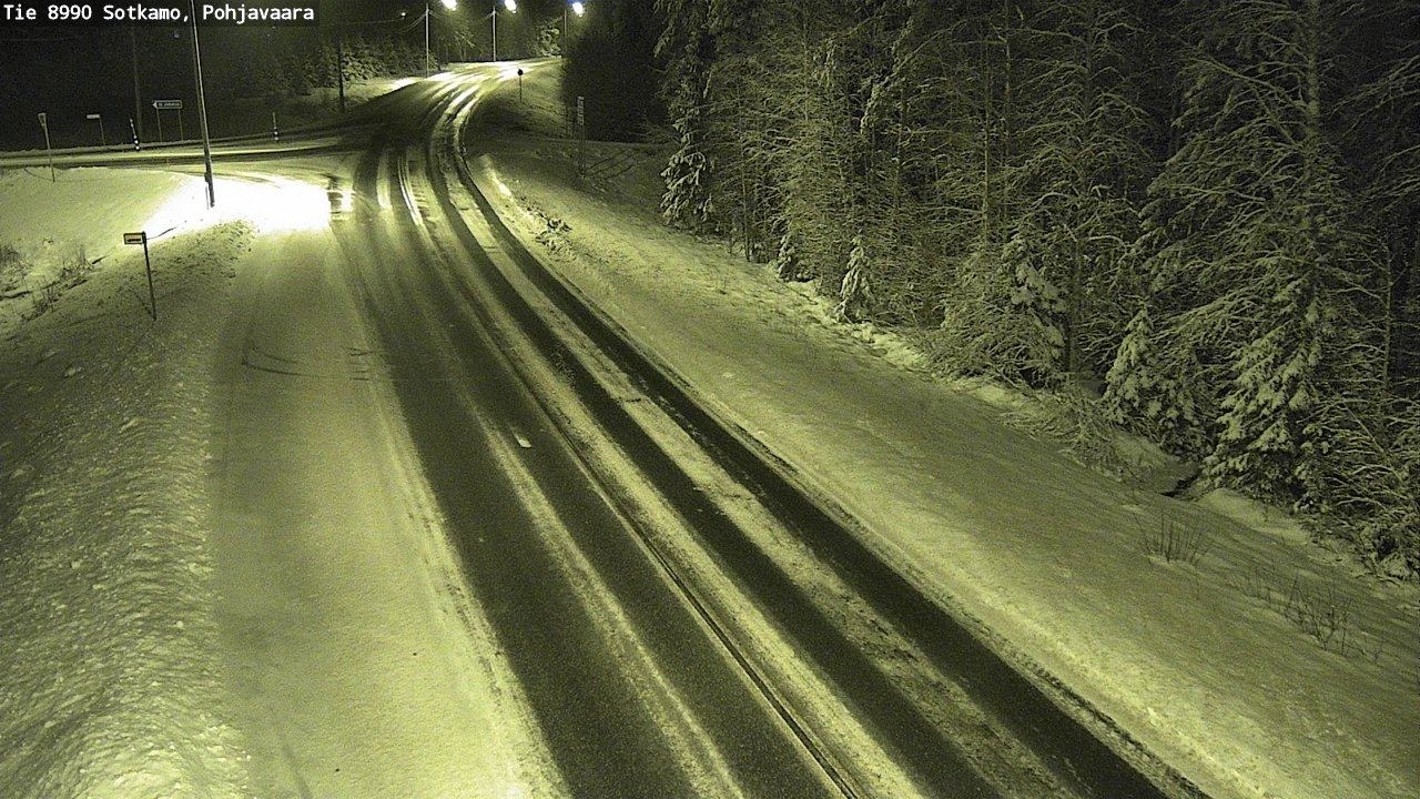 Weather Camera Image Road 8990 Sotkamo, Pohjavaara, Sotkamo, Kainuu