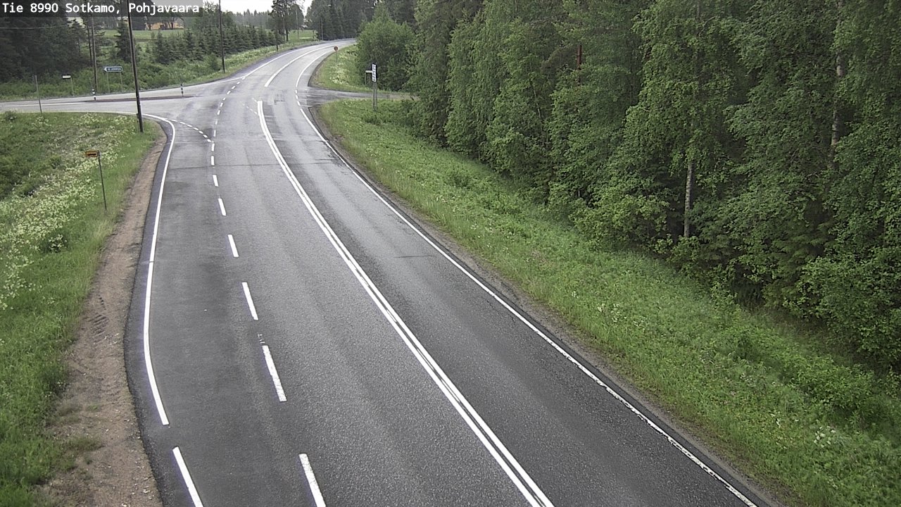 Weather Camera Image Road 8990 Sotkamo, Pohjavaara, Sotkamo, Kainuu