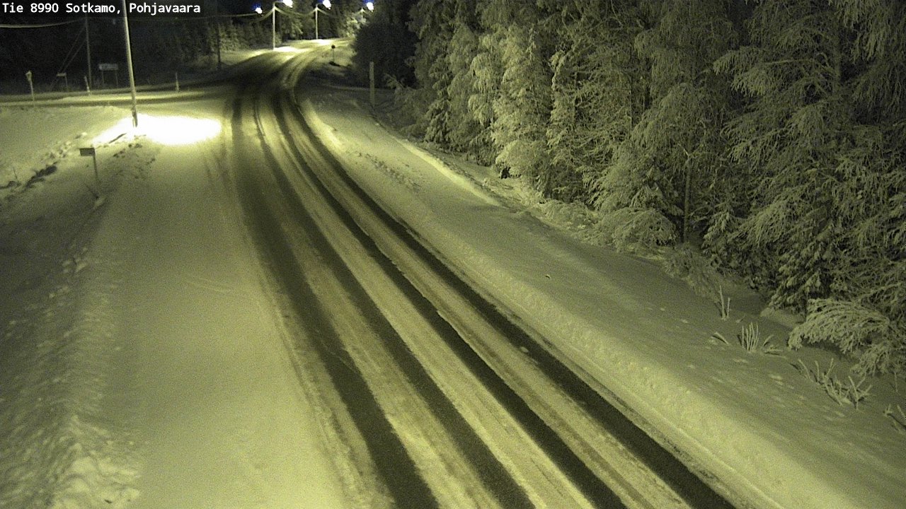 Weather Camera Image Road 8990 Sotkamo, Pohjavaara, Sotkamo, Kainuu