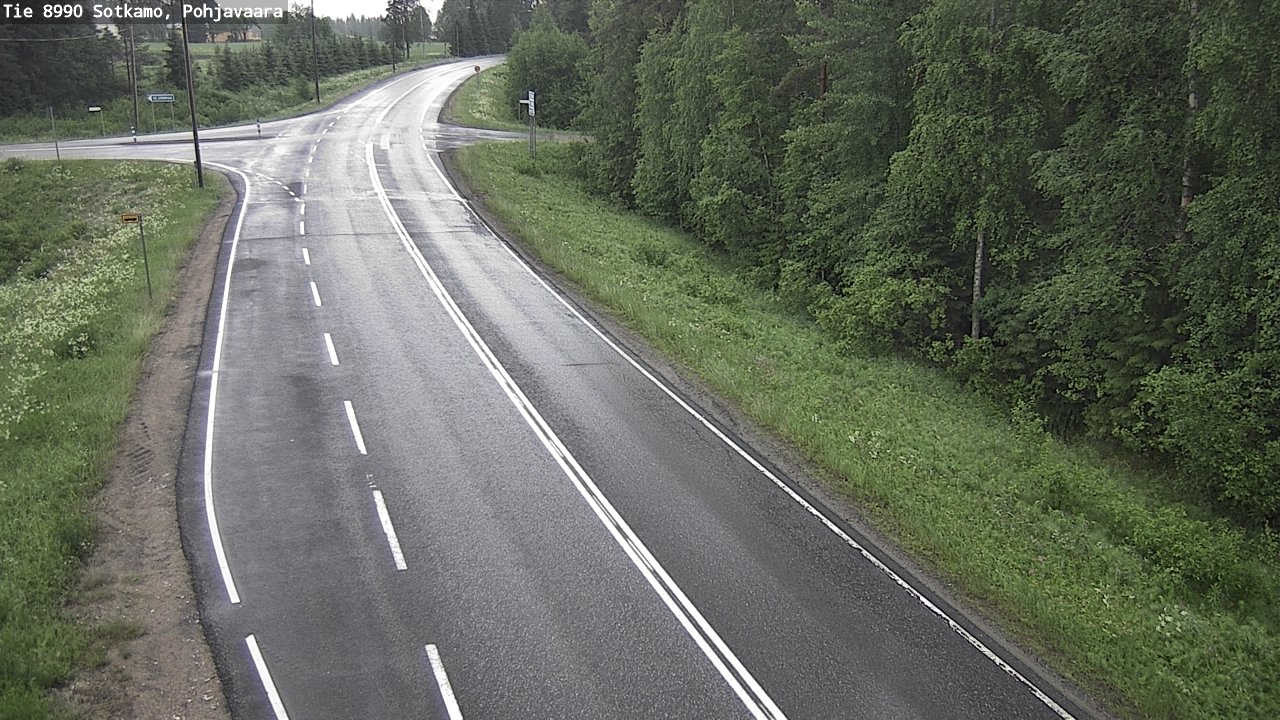 Weather Camera Image Road 8990 Sotkamo, Pohjavaara, Sotkamo, Kainuu