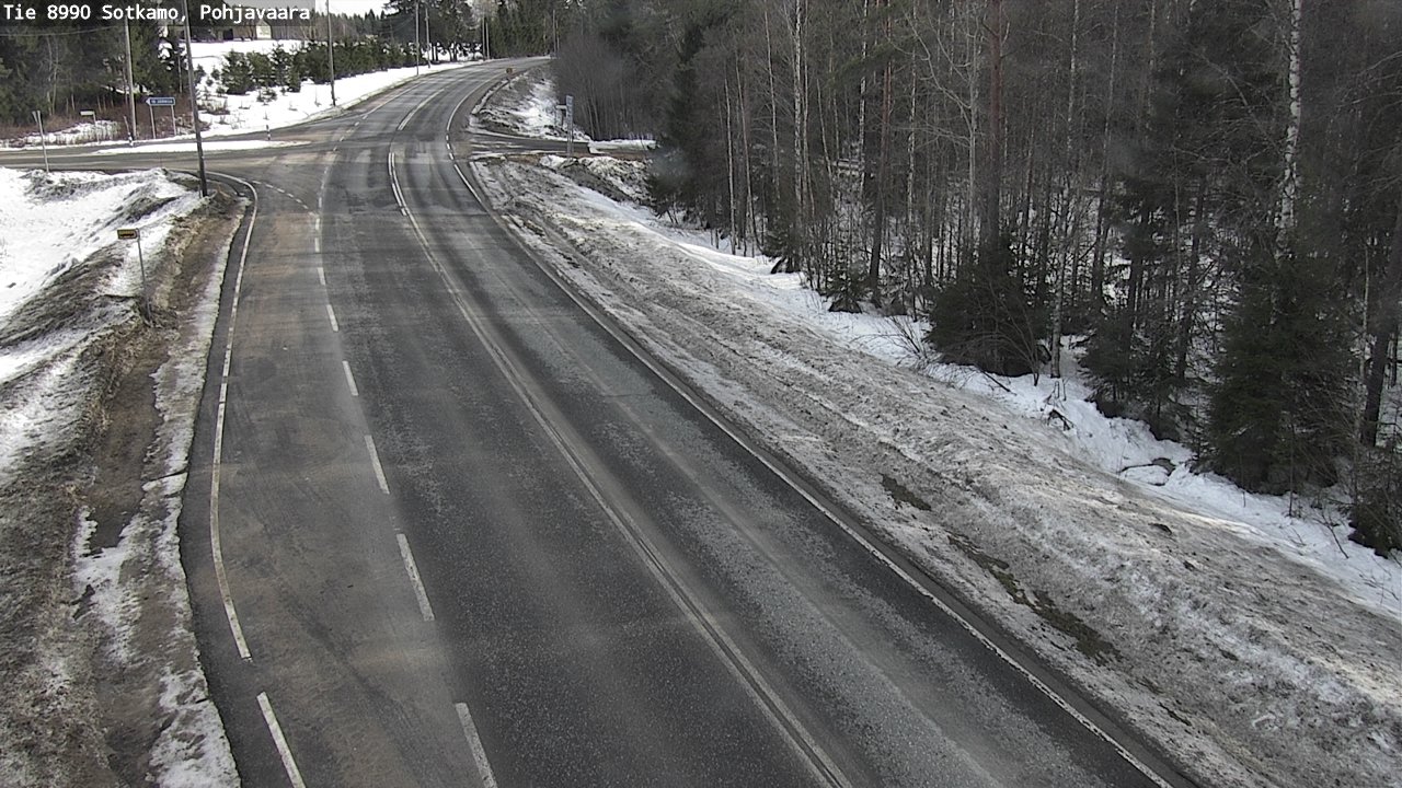 Weather Camera Image Road 8990 Sotkamo, Pohjavaara, Sotkamo, Kainuu