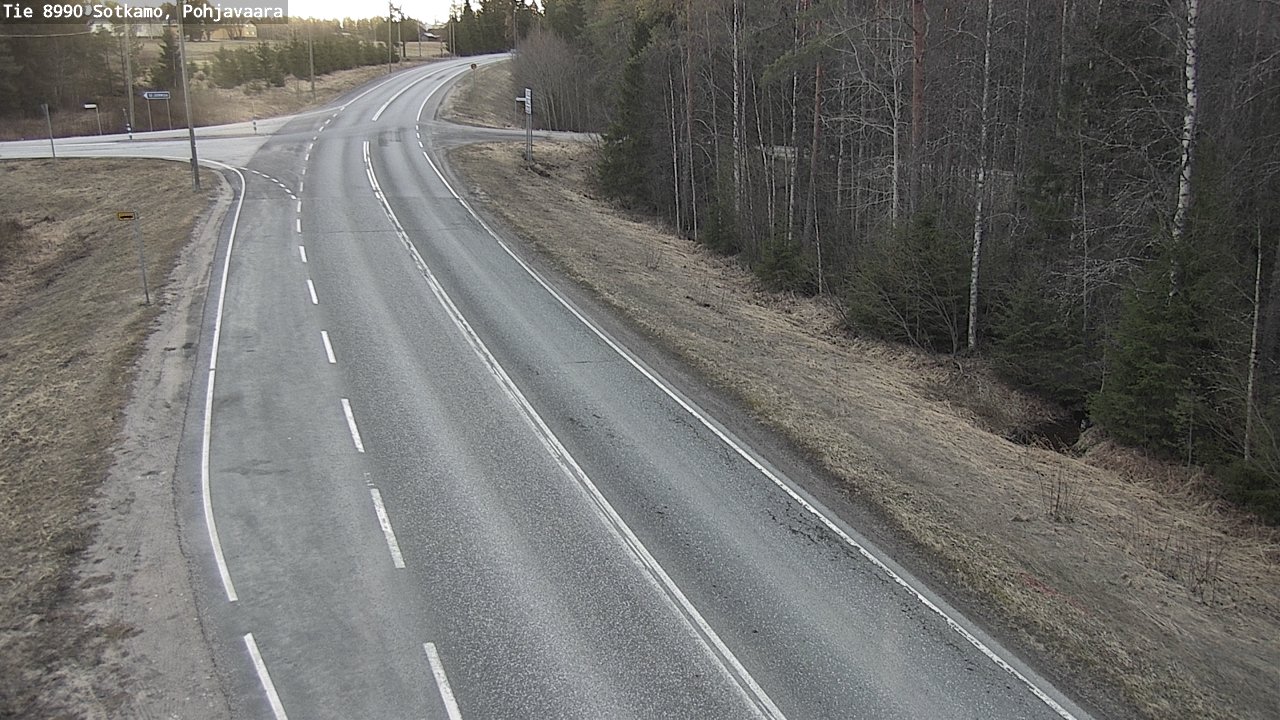 Weather Camera Image Road 8990 Sotkamo, Pohjavaara, Sotkamo, Kainuu