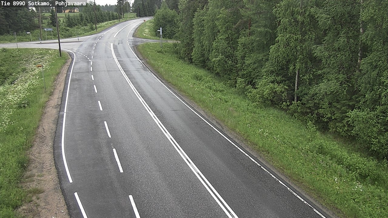 Weather Camera Image Road 8990 Sotkamo, Pohjavaara, Sotkamo, Kainuu