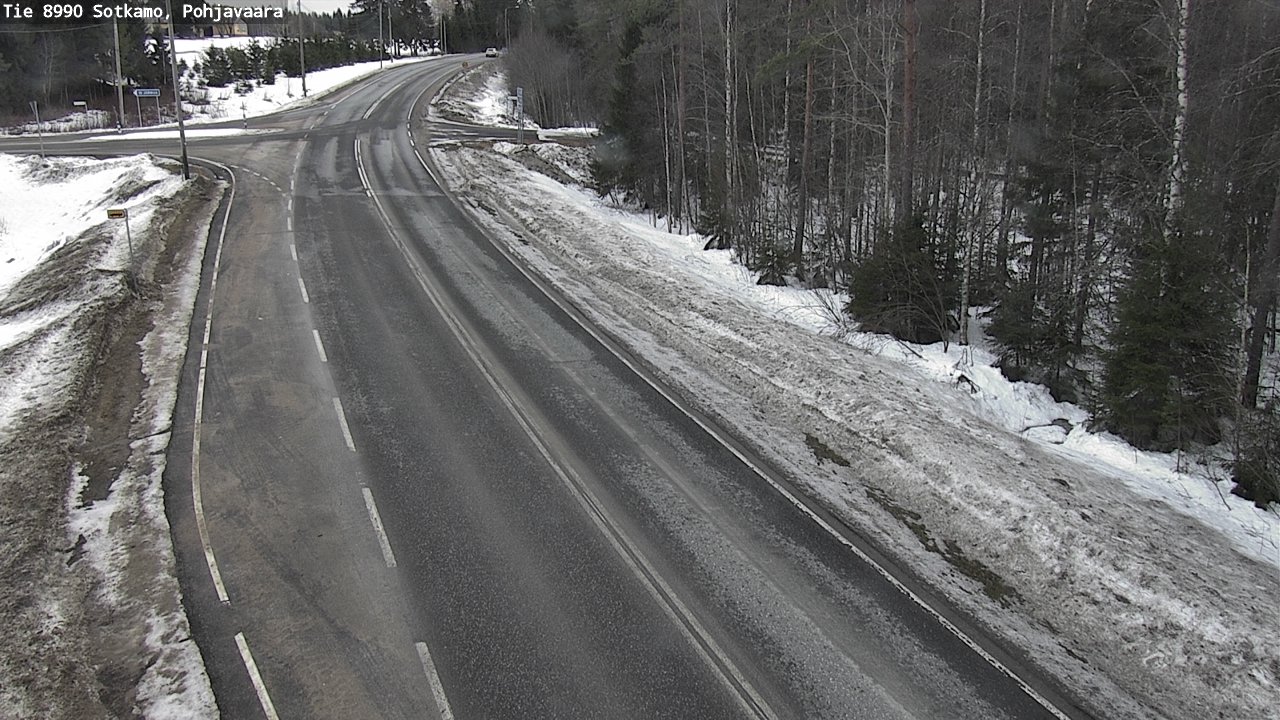 Weather Camera Image Road 8990 Sotkamo, Pohjavaara, Sotkamo, Kainuu
