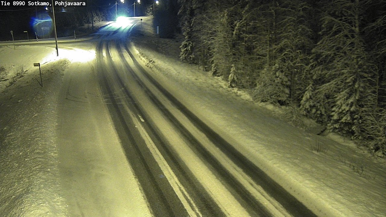 Weather Camera Image Road 8990 Sotkamo, Pohjavaara, Sotkamo, Kainuu