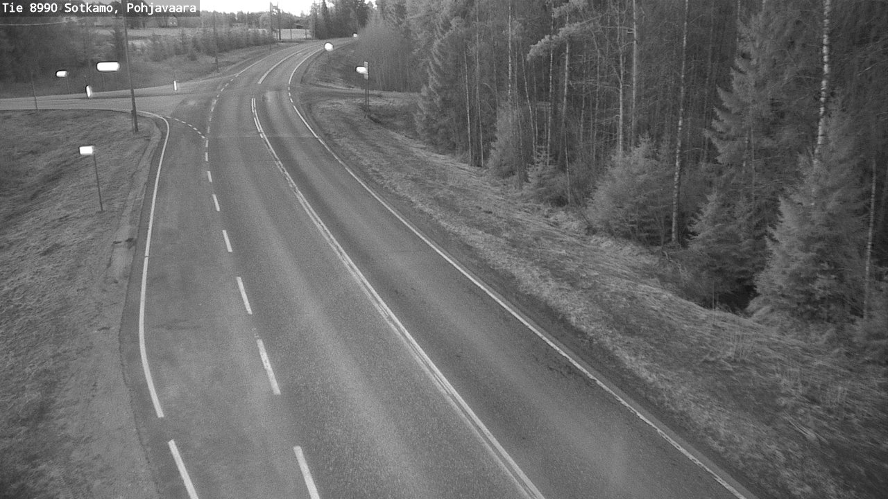 Weather Camera Image Road 8990 Sotkamo, Pohjavaara, Sotkamo, Kainuu