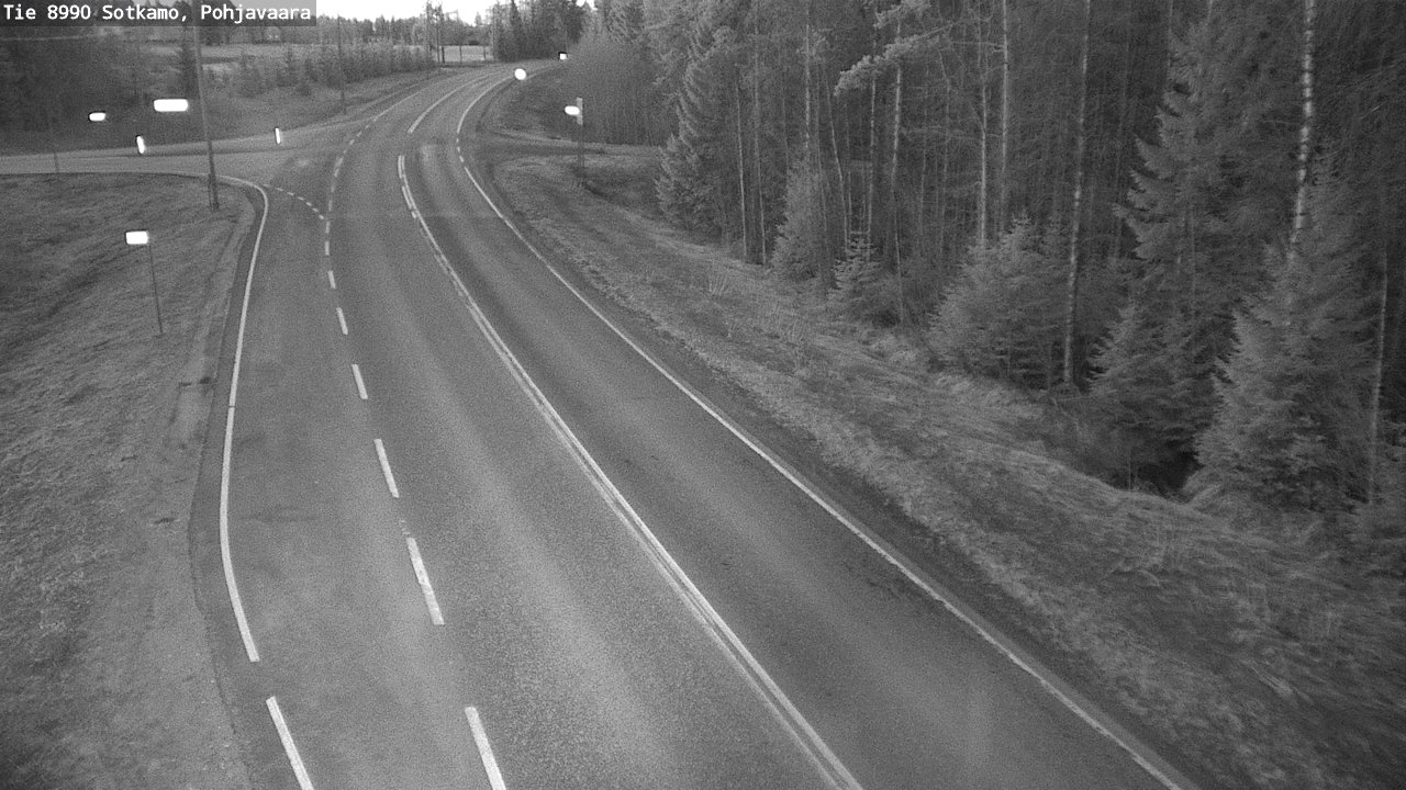 Weather Camera Image Road 8990 Sotkamo, Pohjavaara, Sotkamo, Kainuu