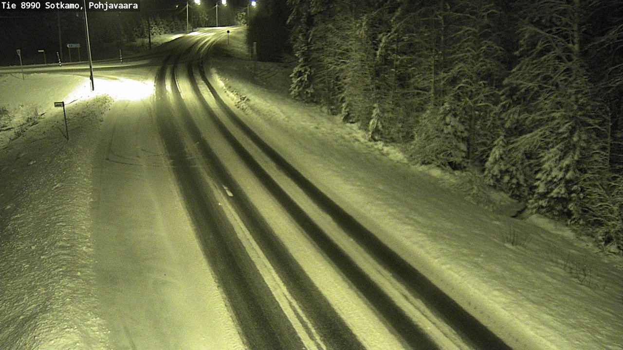 Weather Camera Image Road 8990 Sotkamo, Pohjavaara, Sotkamo, Kainuu