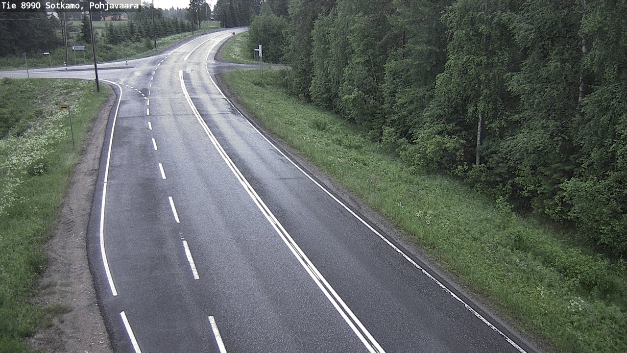 Weather Camera Image Road 8990 Sotkamo, Pohjavaara, Sotkamo, Kainuu