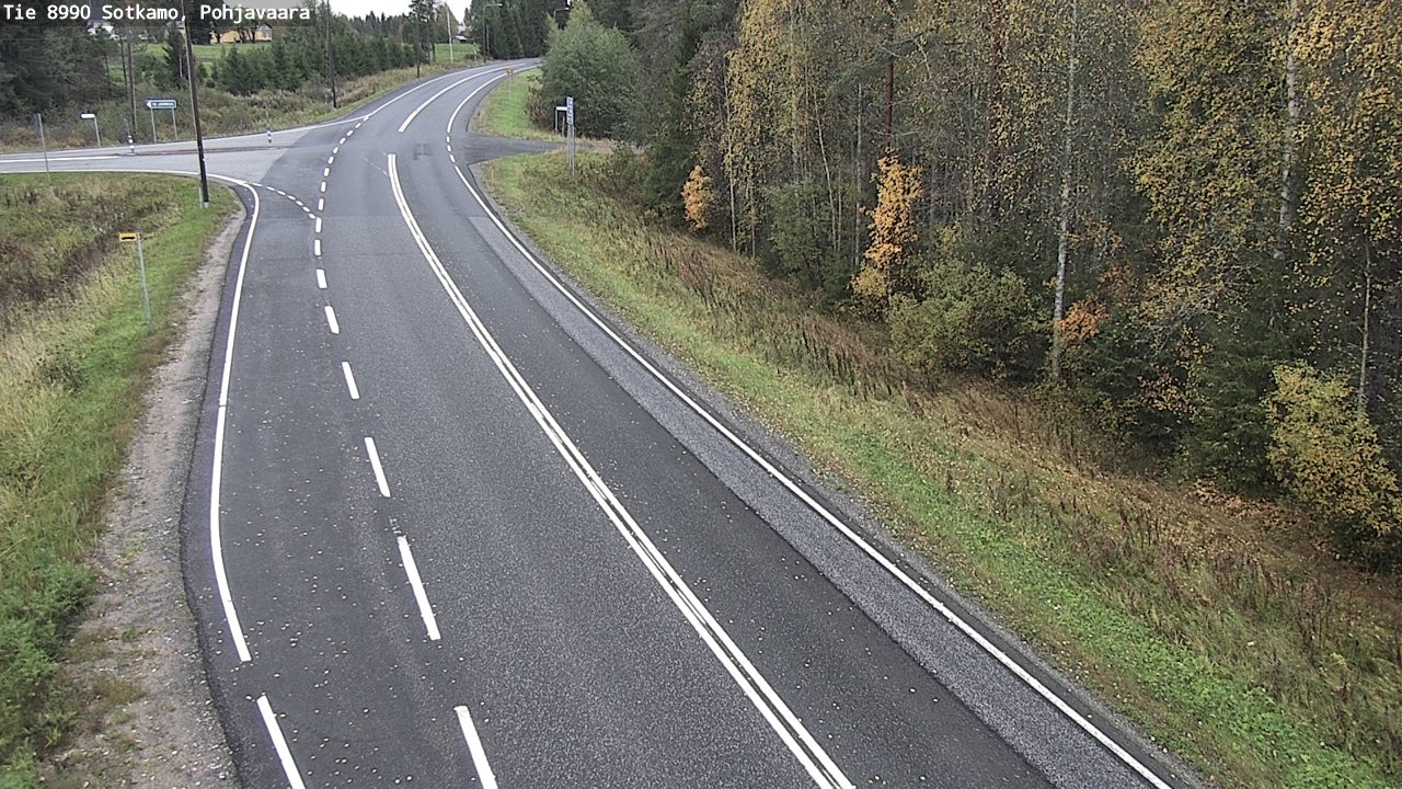 Weather Camera Image Road 8990 Sotkamo, Pohjavaara, Sotkamo, Kainuu