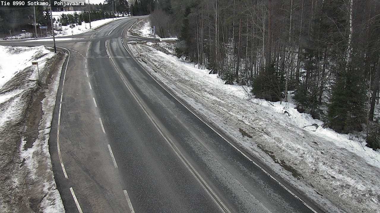 Weather Camera Image Road 8990 Sotkamo, Pohjavaara, Sotkamo, Kainuu