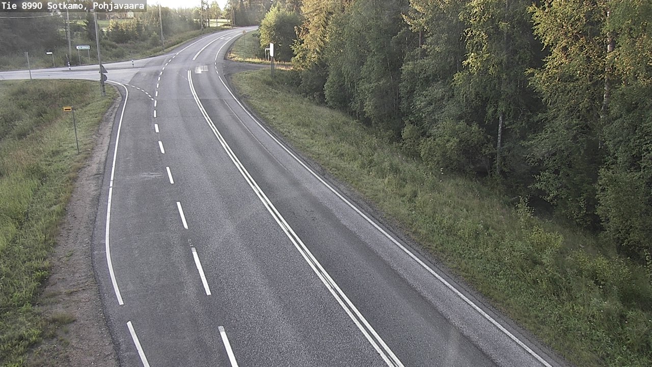 Weather Camera Image Road 8990 Sotkamo, Pohjavaara, Sotkamo, Kainuu
