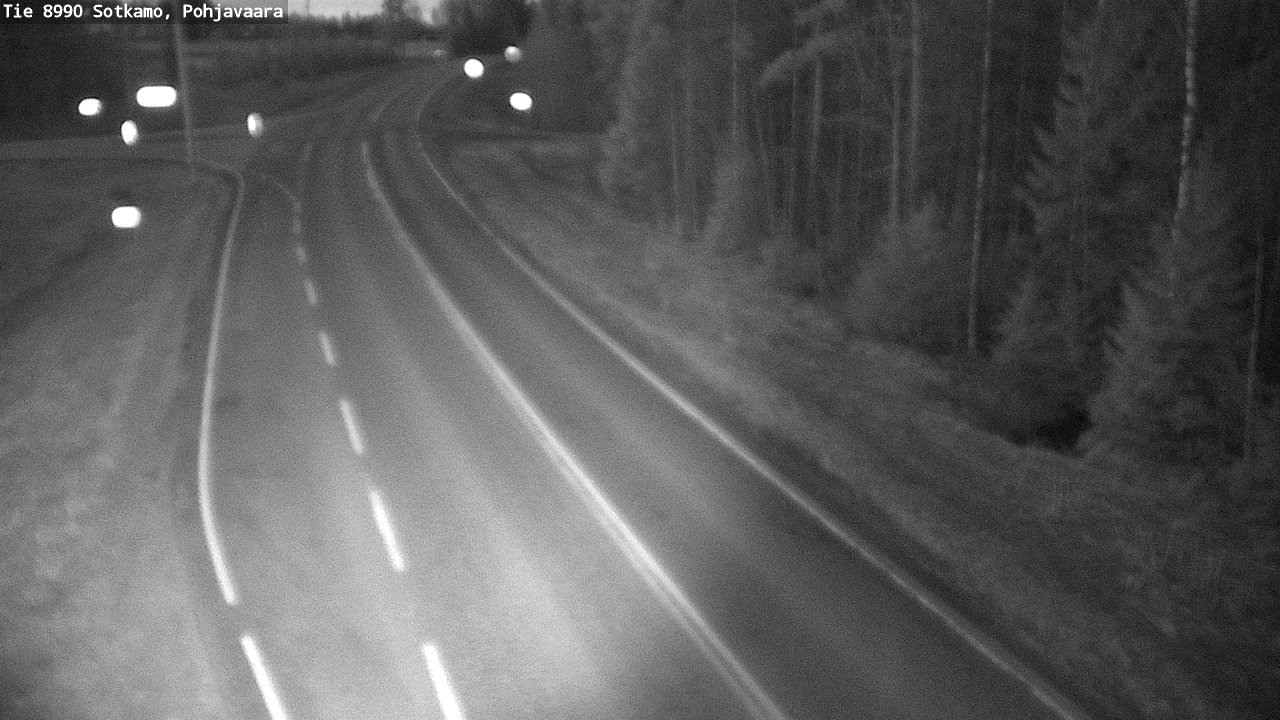 Weather Camera Image Road 8990 Sotkamo, Pohjavaara, Sotkamo, Kainuu