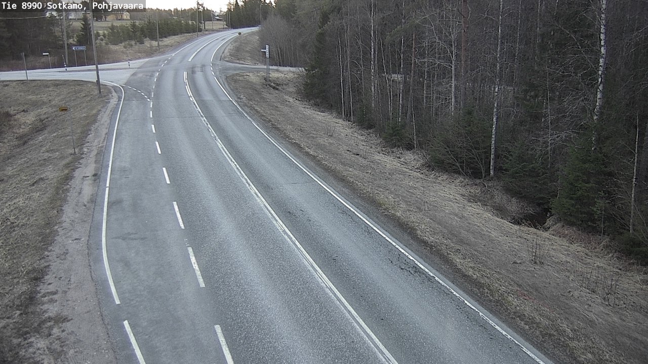 Weather Camera Image Road 8990 Sotkamo, Pohjavaara, Sotkamo, Kainuu
