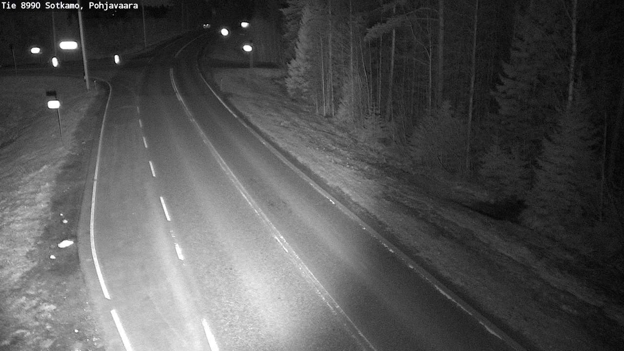 Weather Camera Image Road 8990 Sotkamo, Pohjavaara, Sotkamo, Kainuu