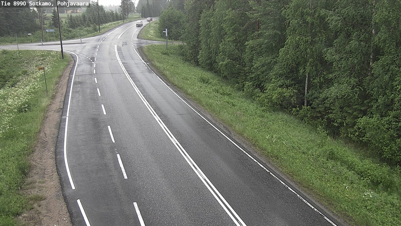 Weather Camera Image Road 8990 Sotkamo, Pohjavaara, Sotkamo, Kainuu
