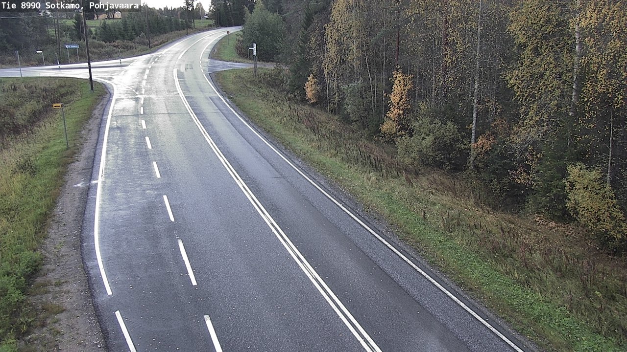 Weather Camera Image Road 8990 Sotkamo, Pohjavaara, Sotkamo, Kainuu