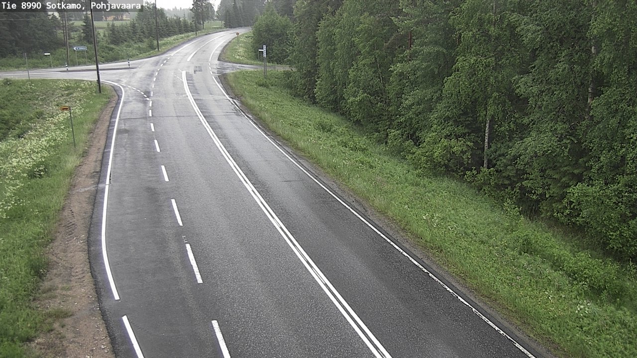 Weather Camera Image Road 8990 Sotkamo, Pohjavaara, Sotkamo, Kainuu