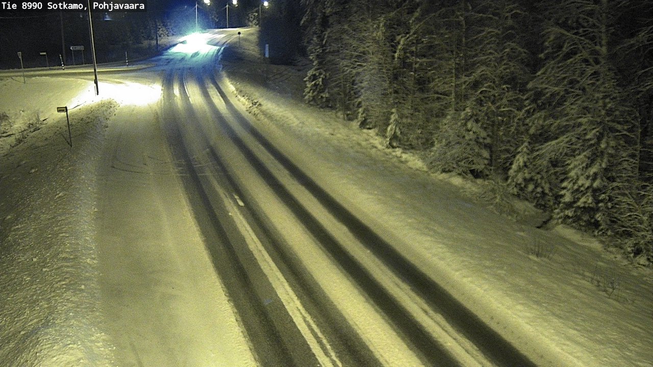 Weather Camera Image Road 8990 Sotkamo, Pohjavaara, Sotkamo, Kainuu