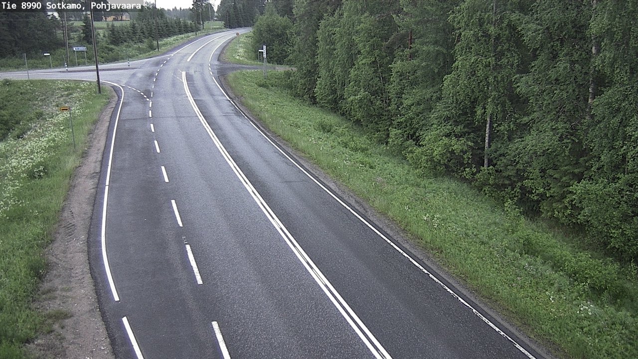 Weather Camera Image Road 8990 Sotkamo, Pohjavaara, Sotkamo, Kainuu