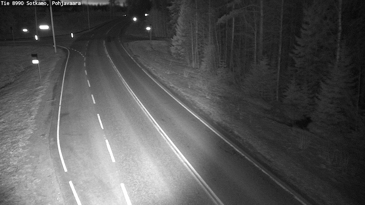 Weather Camera Image Road 8990 Sotkamo, Pohjavaara, Sotkamo, Kainuu