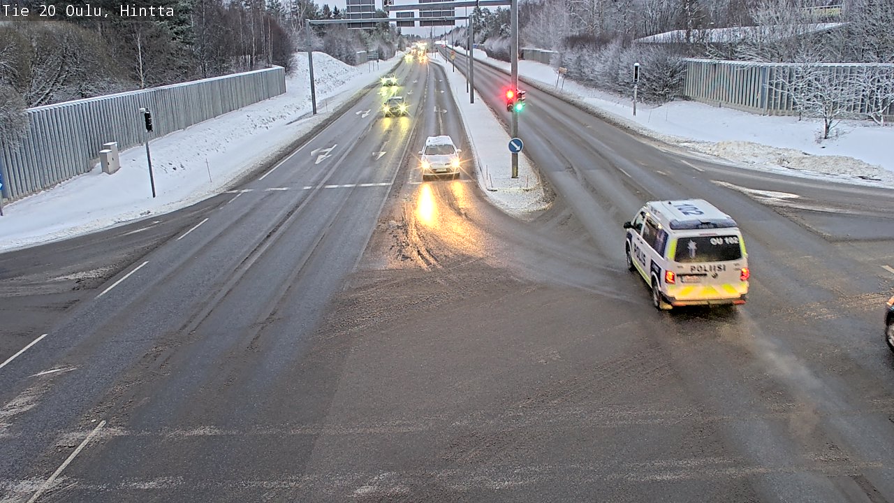 Weather Camera Image Väg 20 Uleåborg, Hintta, Oulu, Pohjois-Pohjanmaa
