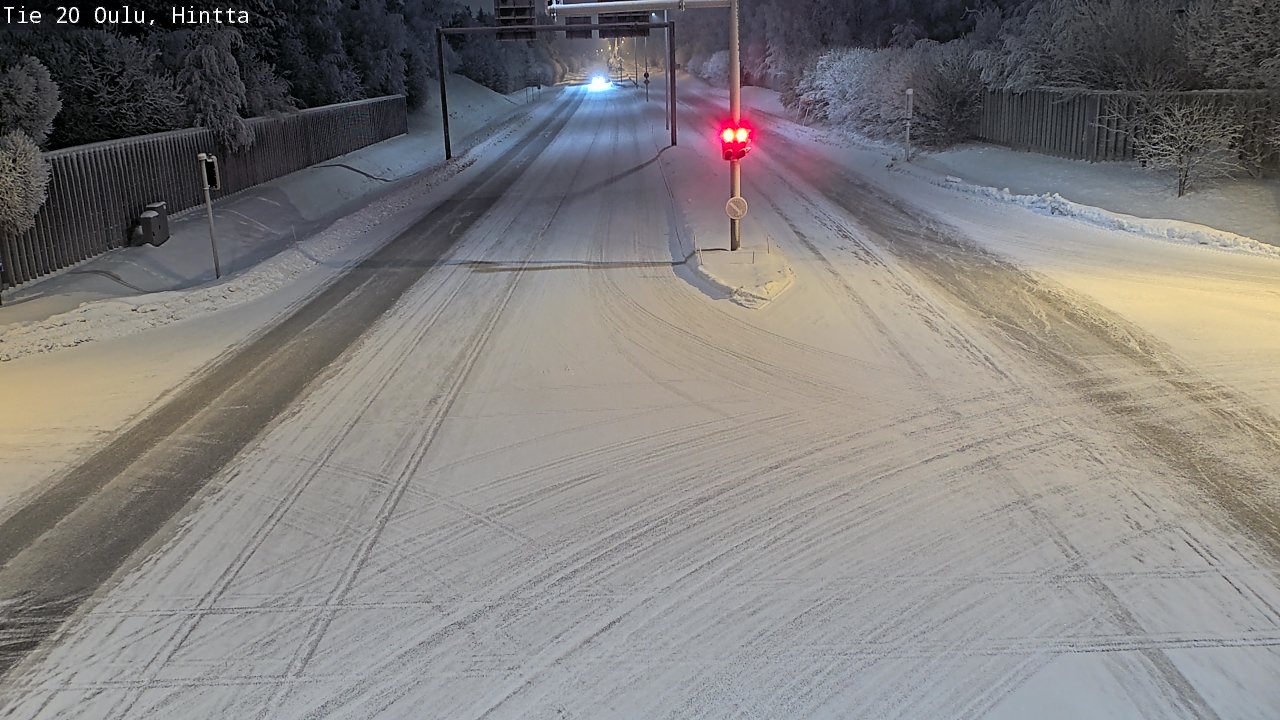 Weather Camera Image Road 20 Oulu, Hintta, Oulu, Pohjois-Pohjanmaa