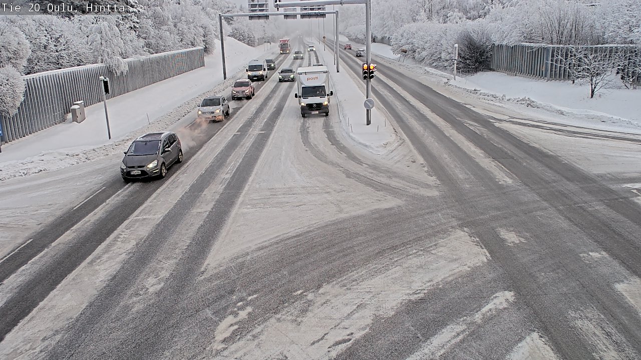 Weather Camera Image Väg 20 Uleåborg, Hintta, Oulu, Pohjois-Pohjanmaa