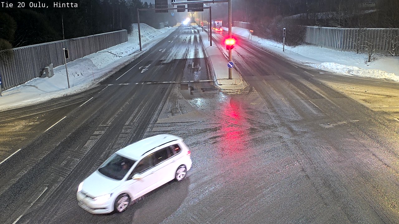 Weather Camera Image Väg 20 Uleåborg, Hintta, Oulu, Pohjois-Pohjanmaa
