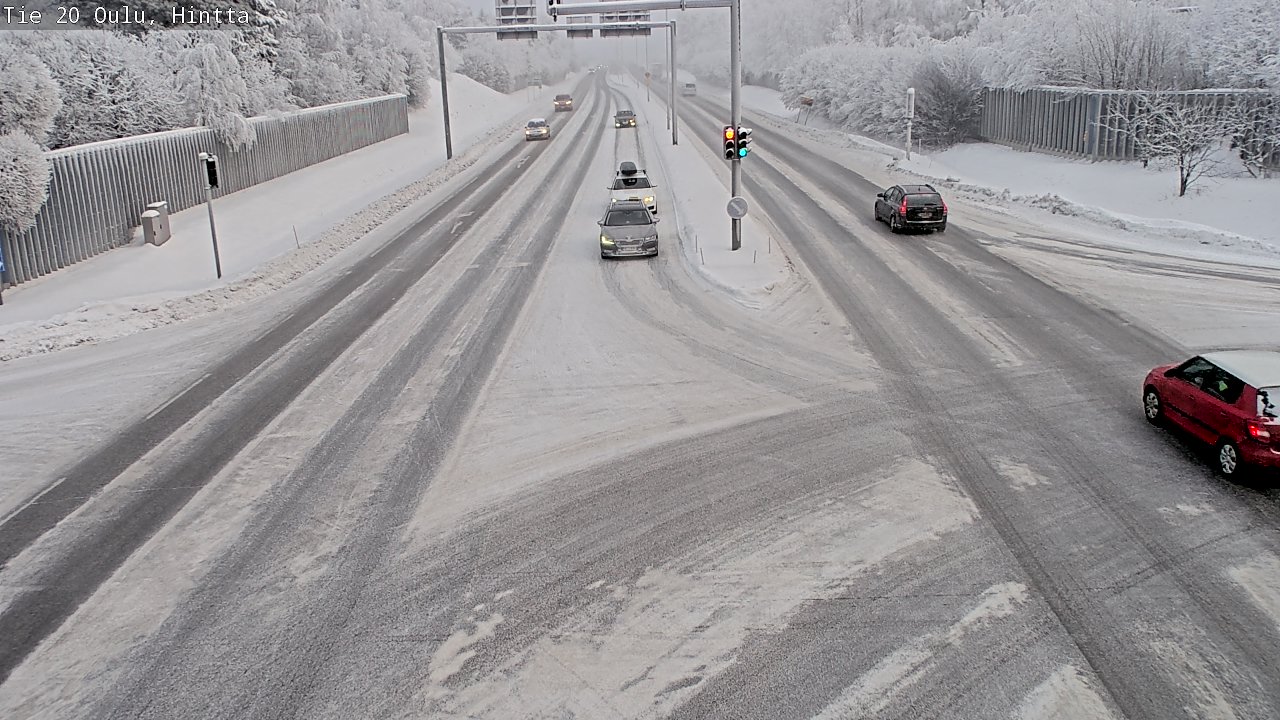 Weather Camera Image Väg 20 Uleåborg, Hintta, Oulu, Pohjois-Pohjanmaa