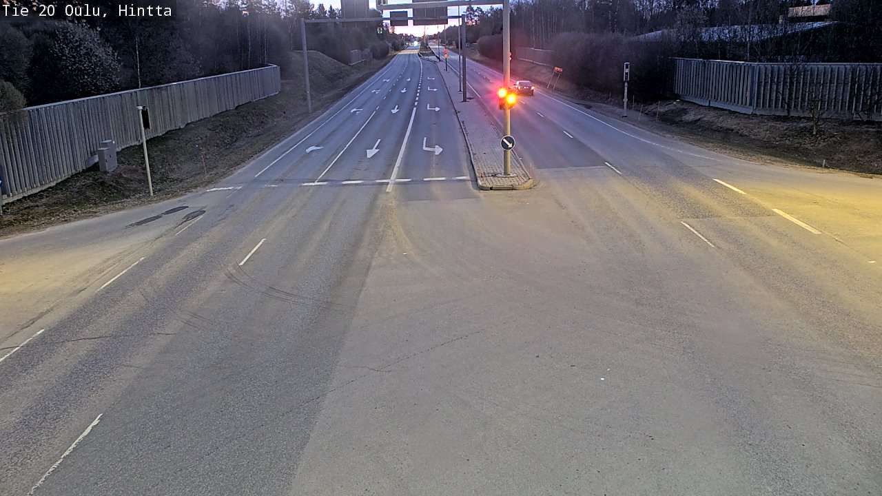 Weather Camera Image Road 20 Oulu, Hintta, Oulu, Pohjois-Pohjanmaa