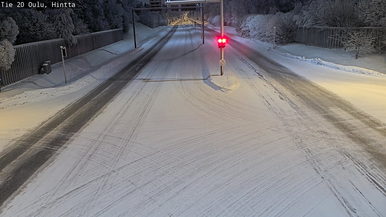 Weather Camera Image Road 20 Oulu, Hintta, Oulu, Pohjois-Pohjanmaa