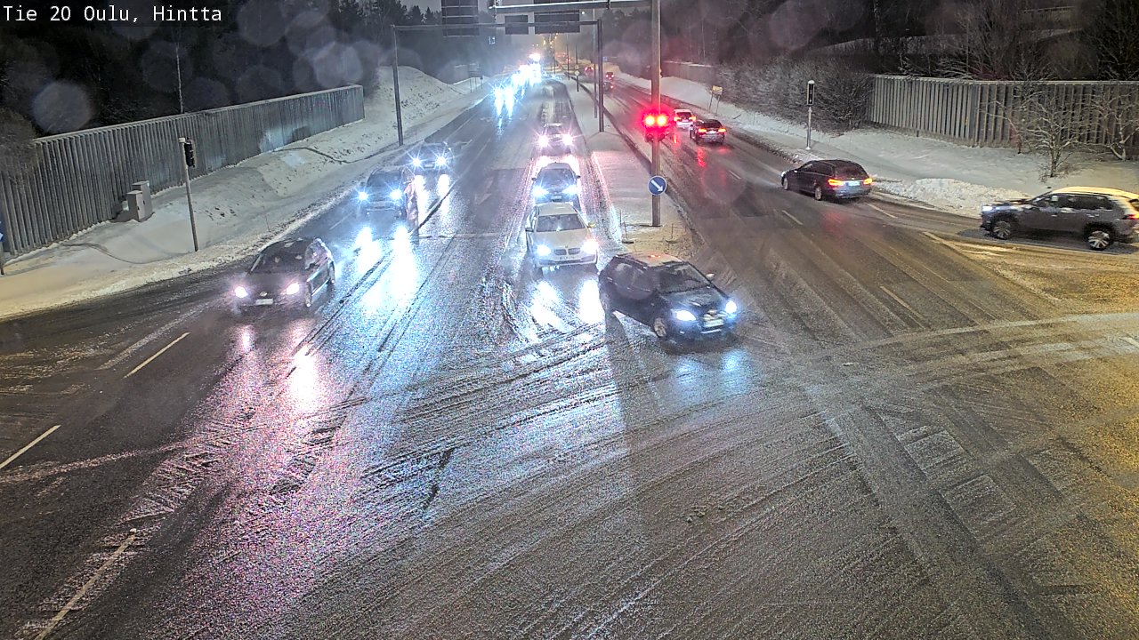 Weather Camera Image Väg 20 Uleåborg, Hintta, Oulu, Pohjois-Pohjanmaa