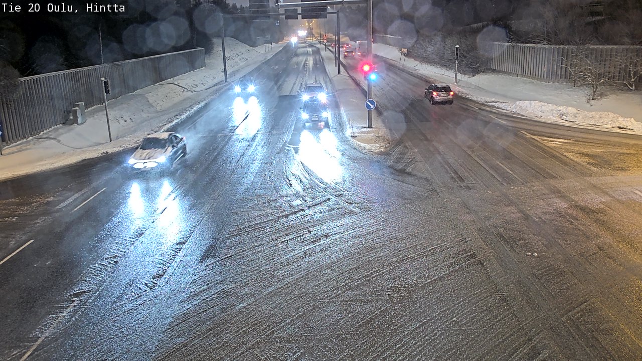 Weather Camera Image Väg 20 Uleåborg, Hintta, Oulu, Pohjois-Pohjanmaa