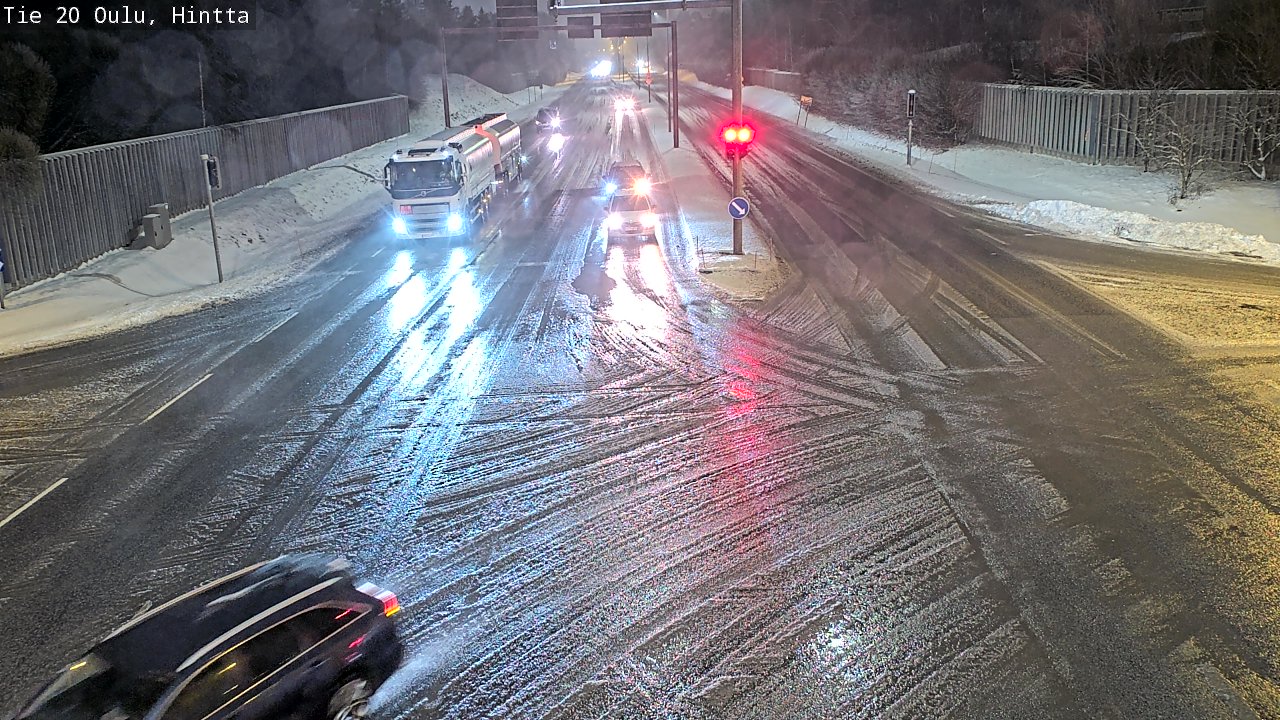 Weather Camera Image Väg 20 Uleåborg, Hintta, Oulu, Pohjois-Pohjanmaa