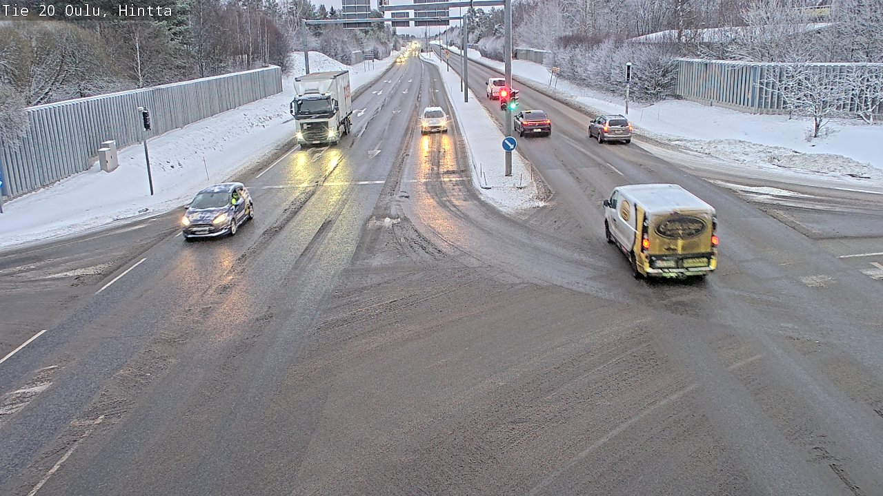 Weather Camera Image Väg 20 Uleåborg, Hintta, Oulu, Pohjois-Pohjanmaa