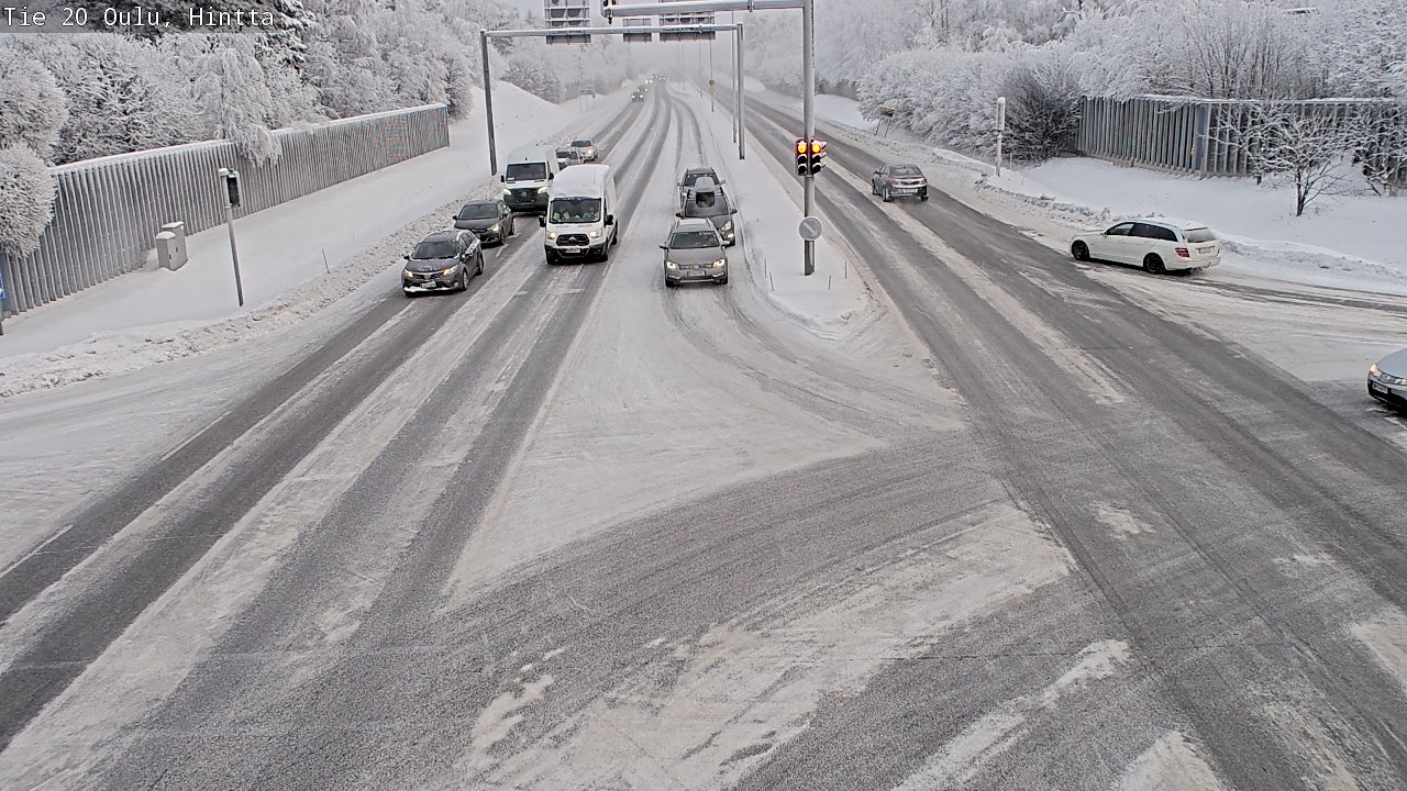 Weather Camera Image Väg 20 Uleåborg, Hintta, Oulu, Pohjois-Pohjanmaa