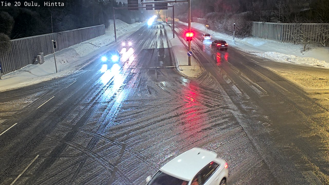 Weather Camera Image Väg 20 Uleåborg, Hintta, Oulu, Pohjois-Pohjanmaa